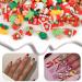 FEIlei 1Bag Resin Christmas Charms Christmas Flatback Decoration Ornaments for Nail Art Craft Making DIY Crafts - Buy Online on GoSupps.com