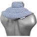 Blue-White Neck Pillow with Stand-Up Collar | Linseed Heat Pad for Ultimate Comfort - Buy Online on GoSupps.com