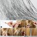 Sparkling 48 Inch Silver Hair Tinsel Extensions Kit - 600 Strands with Tools for Women & Girls - Heat Resistant Glitter Tinsel - Buy Online on GoSupps.com
