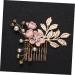 Didiseaon Flower Hair Accessories Rhinestone Headpiece Bridal Headpiece Rhinestone Hair Comb Jeweled Hair Combs Pearl Hair Comb Wedding Gold Hair Comb Clip Tiara Crystal Set Pink Bride - Buy Online on GoSupps.com