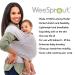 WeeSprout Baby Wrap Carrier - Soft & Breathable Sling for Newborns | Pebble Grey - Buy Online on GoSupps.com