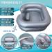 Inflatable Hair Washing Basin & Bedside Shower Bag Bundle | Ideal for Bedridden & Elderly | Portable Shampoo Bowl for Easy & Convenient Hair Washing in Bed - Buy Online on GoSupps.com