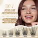Buy D Curl Cluster Individual Eyelashes | 72pcs Mix Length 8-16mm for DIY Extensions - Buy Online on GoSupps.com