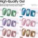 Gellen Cat Eye Gel Nail Polish Kit - Cat Eye Gel Green Blue Purple Gel Polish Kit 6 Colors Soak off Nail Gel Manicure Set 10ml - Buy Online on GoSupps.com