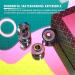 KRIXAM SG-B Skateboard Bearings with Black Ceramic  Longboard Bearings with Built in Spacers (Pack of 8) - Buy Online on GoSupps.com
