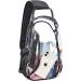 Clear PVC Sling Bag: Stadium Approved Crossbody Backpack in Black - Buy Online on GoSupps.com