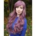 Prettyland Lady 70cm Purple Violet Curls Wavy Wig with Bangs - Perfect for Parties & Shows | International Shipping - Buy Online on GoSupps.com