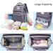 SndMor Diaper Bag Backpack - Multifunctional Large Diaper Backpack with Bed Function Stroller Hook - Perfect for Moms & Dads - Gray - Buy Online on GoSupps.com