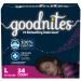 Huggies Goodnites Girls Bedwetting Night Time Underwear Goodnites L (68-95 lb.) 34 Ct L (34 Count) Small Pack