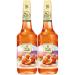 Moulin de Valdonne Apricot Peach Syrup for Refreshing Drinks, Cocktail with or without Alcohol, 2 Bottles 70 cl