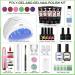 Morovan Poly Gel Nail Kit with Nail Drill, LED Lamp, Gel Nail Polish, Primer - Complete Nail Extension Set for Beginners - Glow in the Dark Poly Nail Gel Kit - Buy Online on GoSupps.com