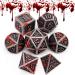 Haxtec Bloodstained Metal DND Dice Set Blood Polyhedral RPG Dice for Dungeons and Dragons Gift TTRPG Spooky Halloween Dice Blood Antique Iron - Buy Online on GoSupps.com