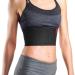 ORTONYX 6.25" Broken Rib Brace Unisex - Elastic Chest Wrap Comppression Support Belt - Rehabilitation of Cracked, Fractured, Dislocated Ribs Post-Surgery Aid S/M Black / ACOX5226-BK-SM S/M (22"-35") Black