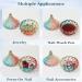 ANGNYA Luxury Large Nail Dappen Dish with Lid - Colorful Crystal Glass Cup for Acrylic Nails - Monomer Acrylic Nail Decor Liquid Powder Holder Dish - Buy Online on GoSupps.com