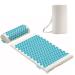 FITLEAP Akupressurmatte set with pillow massage mat for soothing relaxation and stimulation of the muscles acupuncture mat to relieve back and neck pain Standard/turquoise
