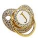 Bling Pacifier for Newborns - Soft Printed Baby Pacifier with Dust Cover (Letter J) - International Shipping Available - Buy Online on GoSupps.com