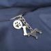 Ensianth Dog Keychain - Perfect Gift for Dog Lovers | Puppy Paw Print Keyring for Dog Owners | Ideal Gift for Mom & Dad - Buy Online on GoSupps.com