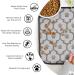 Bone Dry Cat Shape Pet Food Mat - Embroidered Microfiber, Taupe - Buy Online on GoSupps.com