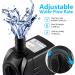 CWKJ 400GPH Submersible Water Pump - Durable 25W Outdoor Fountain Pump for Aquarium, Pond, Fish Tank - 6.5ft Power Cord, 3 Nozzles - Hydroponics, Backyard Fountain - Buy Online on GoSupps.com