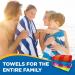Ben Kaufman 100% Cotton Velour Towels - Soft & Absorbent - 30 x 60 - Assorted Striped Colors - 4 Pack - Buy Online on GoSupps.com