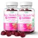 Steph's Pantry Biotin Gummies Gorgeous Hair Skin and Nails Daily Multivitamins Gluten Nut Free Non-GMO Plant Based Pectin crecimiento del Cabello biotina gomitas vitaminas piel 2 Pack