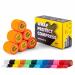 6 Rolls SPORTTAPE Self-Adhesive Football Sock Tape | 5cm x 4.5m - Orange | Cohesive Bandage Sock Wrap Shin Pad Tape | Goalkeeper Wrist Tape & Football Ankle Tape | Pet & Vet Wrap for Dogs Horses Orange 5x450 cm (Pack of 6)