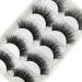 3D Mink Lashes 100% Real Siberian Mink Fur Lashes Dramatic Cat-Eyes Look Natural Fluffy Volume Long Wispy Totally Cruelty-Free Reusable &Handmade Fake Eyelashes 5 Pairs (A11) 5 Pair (Pack of 1)