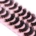 False Eyelashes 6D Mink - 9 Pairs Dramatic Fluffy Natural Curly Lashes - Thick Fake Eyelashes - 3 Styles - Buy Online on GoSupps.com