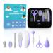 9-in-1 Baby Grooming Kit Newborn Girl & Boy: Complete Infant Care Basics w/First Aid  Bath  Cradle Cap  Hygiene  Hair  Nail  Safety & Healthcare First Essentials - Designed by a Pediatric Nurse & Mom Essentials Purple