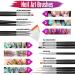 Nail Art Brushes, Dotting Tools & Design Kit with Butterfly Brush, Stickers, Foil & Rhinestones - Buy Online on GoSupps.com