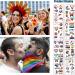 Pride Temporary Tattoos 20 Sheets 160PCS LGBT Gay Lesbian Waterproof Rainbow Pride Tattoos Stickers Decoration for Pride Parades Party Supplies - Buy Online on GoSupps.com