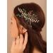 Deniferymakeup Green Crystal Emerald Gold Hair Comb for Wedding Brides Bridesmaid Hair Accessory for Women and Girls Ball Prom Party - Buy Online on GoSupps.com