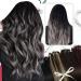 Moresoo Microring Extensions - Real Hair Black & Silver Ombre 35 cm | Thick 1g Remy Micro Loop Hair Extensions - Buy Online on GoSupps.com