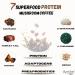 Protein Mushroom Coffee by OrganiiLand | Ground Coffee with Collagen Lion's Mane Chaga Turkey Tail Reishi Maitake L-Theanine | Focus Energy Immunity and Digestion | 30 Servings - Buy Online on GoSupps.com