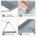 Headband Storage Holder Organizer with Clear Pockets - 2 Pack Gray Hair Accessory Hanging Rack - Buy Online on GoSupps.com