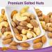 Snaxs Roasted Salted Mixed Nuts 12 x 40g - Almonds Brazil Nuts Cashews Peanuts and Hazelnuts Nuts Snacks - Healthy Kosher Nuts with Fibre Protein and Minerals - Ideal for Snacking - Buy Online on GoSupps.com