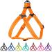 Collardirect Reflecting dog harness size S M L for walks outdoors adjustable for dogs puppies pink black red purple mint green orange blue l orange