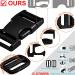 Buckles for Straps 1": Side Release Buckle Plastic Clip 10 set + Tri-Glide Slide 20 pcs Fit 1 inch Wide Nylon Webbing Canvas Strap  Heavy Duty Replacement Backpack Dog Collar  Dual Adjustable No Sew 10 Set 1 in - Buy Online on GoSupps.com