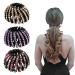 Sacjkkt 3 pieces of bird nest hairpin Lazy Birds Nest Plate Hairpin crystal horses extirable ponytail holder clip bird-shaped hair clip 3 colors