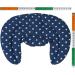 Cozy Neck Pillow with Stand-Up Collar - Stars Blue | Rapeseed Heat Pad & Warmer for Ultimate Comfort - Buy Online on GoSupps.com