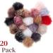 Mr. Pen Faux Fur Pom Pom 20 Pack - 4 Inch, 14 Colors Fluffy Hat Pompoms with Elastic Loop for Knitting Hats - Buy Online on GoSupps.com