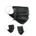 BAF Community Masks 2 via Pack Set Unisex makeshift mask Agible Mundschafts Mask and nose protection turning mask with motif cotton bci washable unit size black/white-4