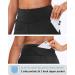 SANTINY Women's High Waisted Bermuda Shorts with Zipper Pocket - Black Large - Buy Online on GoSupps.com