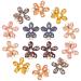 14 Pieces Flower Crystal Hair Clips Small Pearl Alligator Hairpins Mini Flower Hair Clips Decorative Bling Hair Barrettes Stylish Hair Accessories for Women Girls Hair Decoration Supplies, 7 Colors