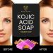 Kojic Acid Soap & Pure Turmeric Bar - Brightening Lavender Soap with Vitamin C & E 2 Pack - All Skin Types 100G - Buy Online on GoSupps.com