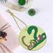 YYHHAOFA Sunflower Seeds Earthworm Snake Pattern Christmas Ceramic Round Pendant Decoration - Festive Hanging Ornament for Stores and Homes -2.9 in - Buy Online on GoSupps.com