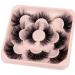Pooplunch 25MM Fluffy Mink Eyelashes | 8D Volume Dramatic Fake Lashes | 5 Pairs Wispy Long Lashes for All Occasions - Buy Online on GoSupps.com