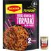 Italian Gourmet E.R. Pack of 6 Maggi FUSIAN ORIENTAL NOODLES TERIYAKI FLAVOR instant pasta with teriyaki sauce 130g + gourmet Italian polpa 400g