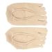 Toe Socks for Women Low Cut Polyester Socks to Absorb Sweat Skin-coloured