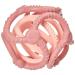 Nattou silicone balls set of 2 for grasping and biting BPA-free 10 cm + 7 cm silicone old pink/light pink